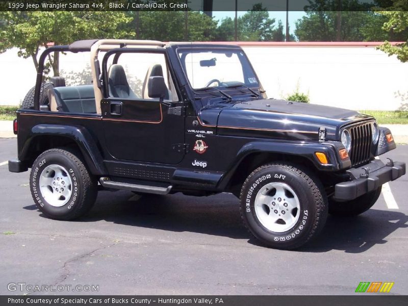 Black / Camel/Dark Green 1999 Jeep Wrangler Sahara 4x4