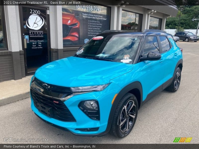 Oasis Blue / Jet Black 2021 Chevrolet Trailblazer RS