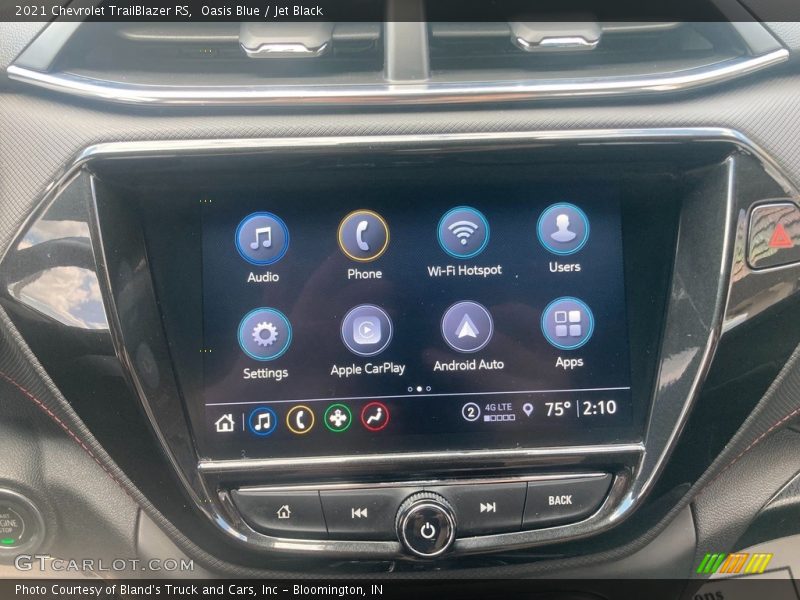 Oasis Blue / Jet Black 2021 Chevrolet TrailBlazer RS