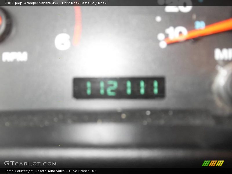 Light Khaki Metallic / Khaki 2003 Jeep Wrangler Sahara 4x4