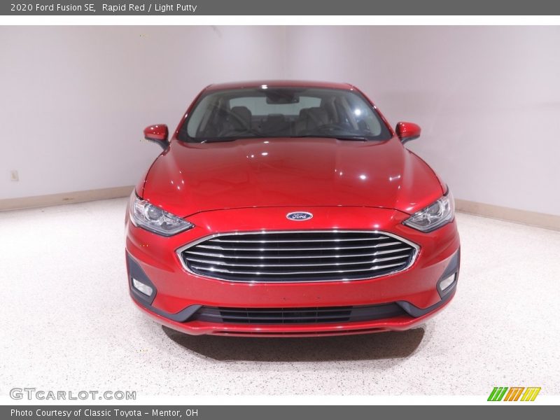 Rapid Red / Light Putty 2020 Ford Fusion SE