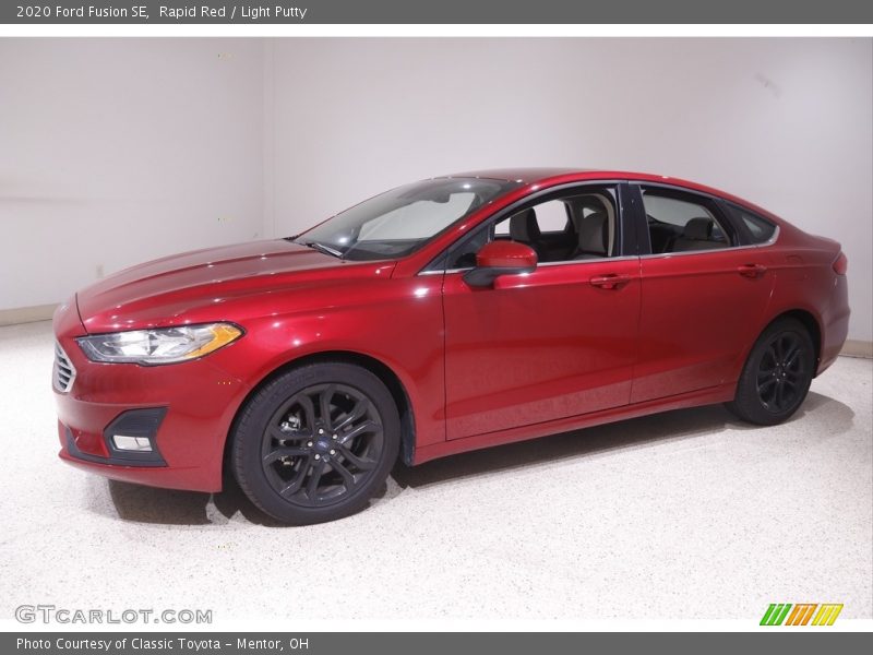 Rapid Red / Light Putty 2020 Ford Fusion SE