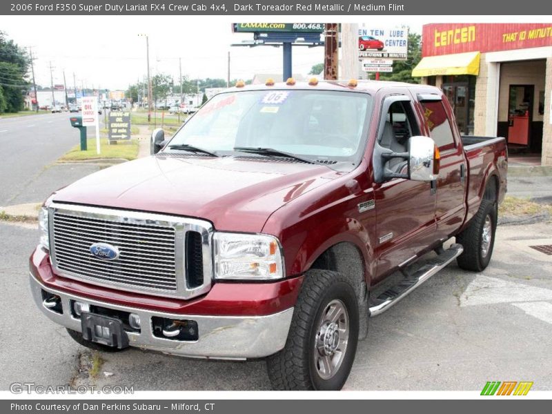 Dark Toreador Red Metallic / Medium Flint 2006 Ford F350 Super Duty Lariat FX4 Crew Cab 4x4