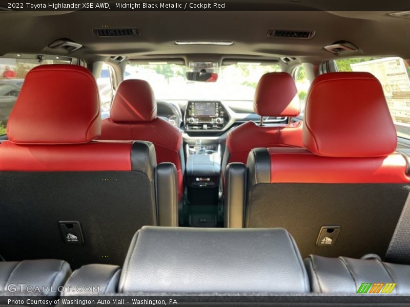 Midnight Black Metallic / Cockpit Red 2022 Toyota Highlander XSE AWD