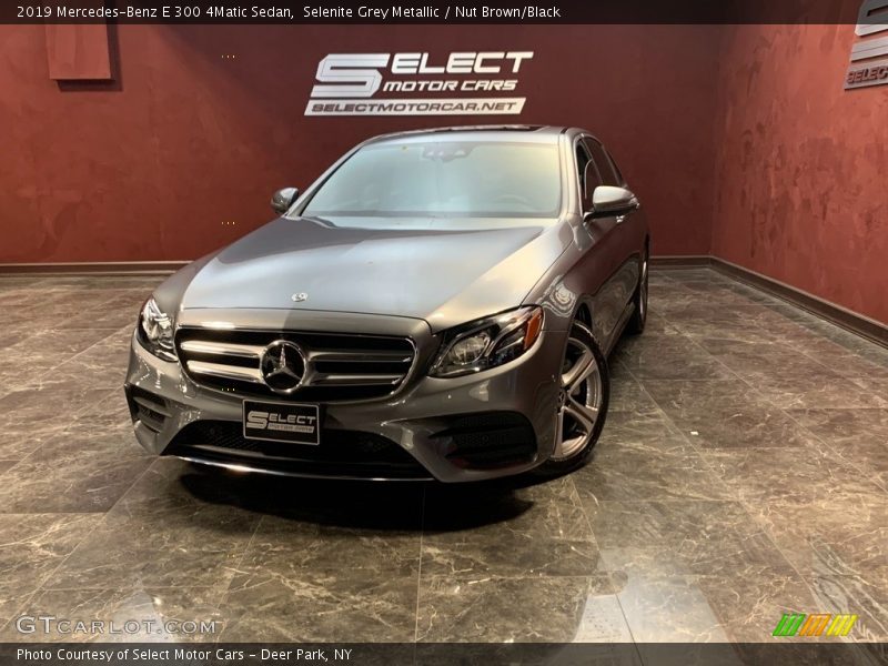 Selenite Grey Metallic / Nut Brown/Black 2019 Mercedes-Benz E 300 4Matic Sedan