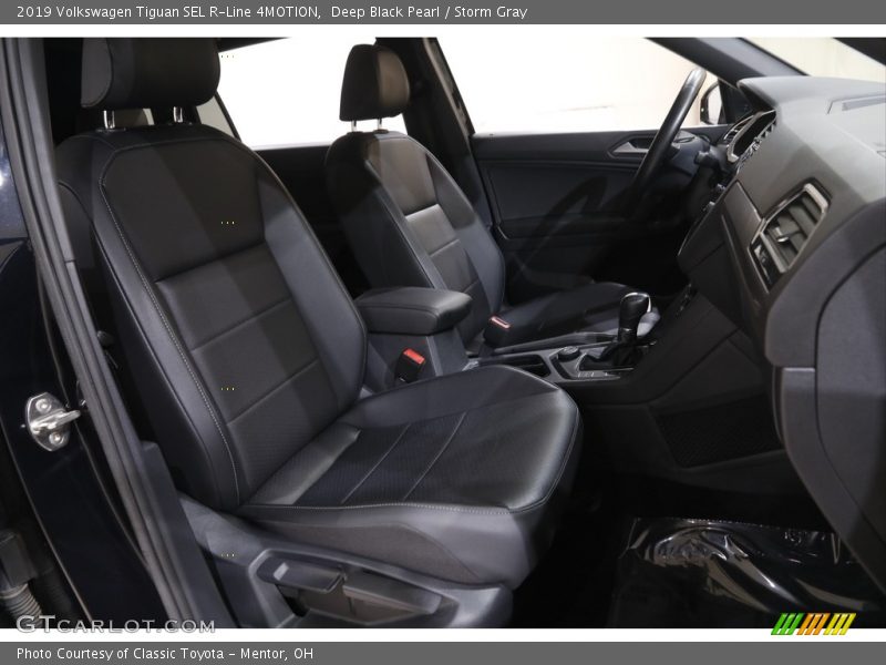 Deep Black Pearl / Storm Gray 2019 Volkswagen Tiguan SEL R-Line 4MOTION
