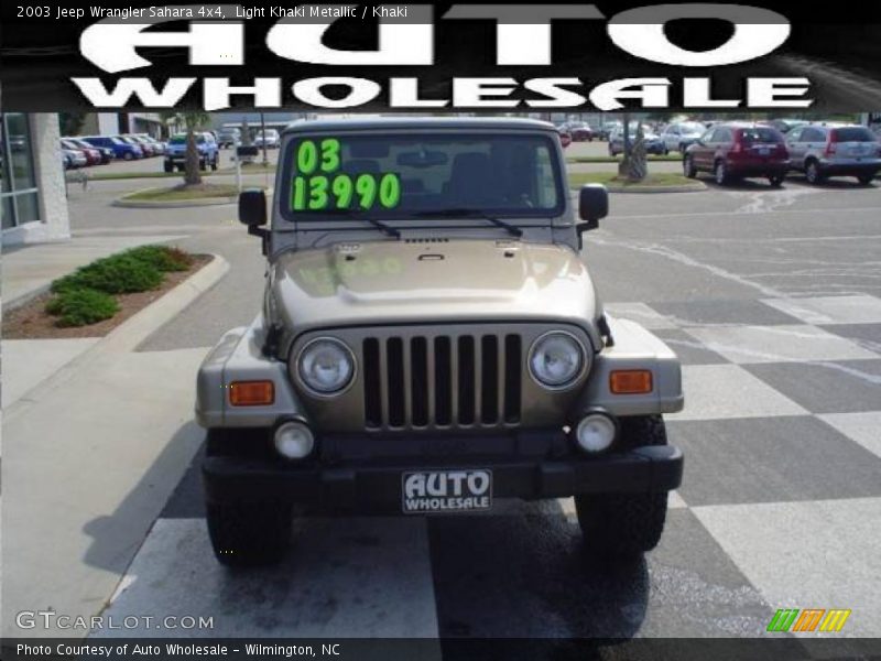 Light Khaki Metallic / Khaki 2003 Jeep Wrangler Sahara 4x4