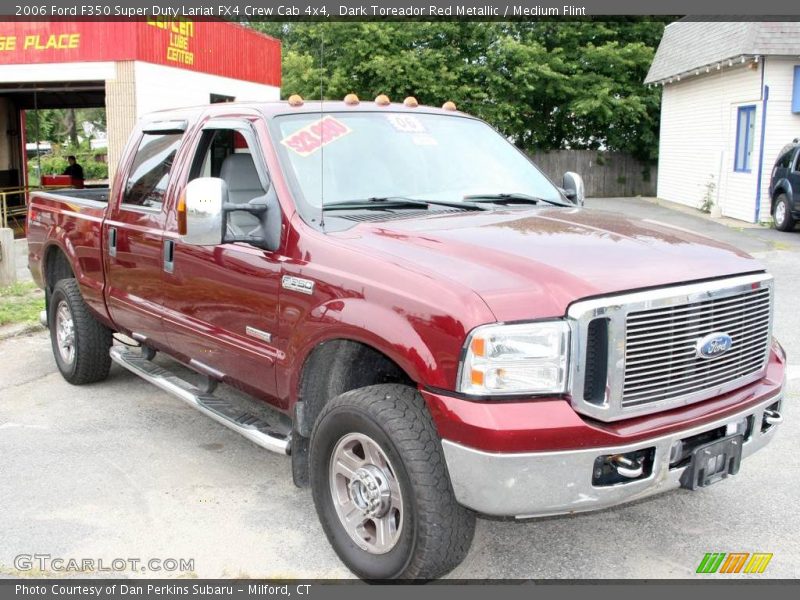 Dark Toreador Red Metallic / Medium Flint 2006 Ford F350 Super Duty Lariat FX4 Crew Cab 4x4