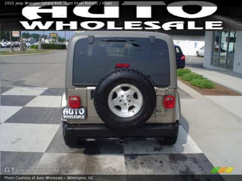 Light Khaki Metallic / Khaki 2003 Jeep Wrangler Sahara 4x4