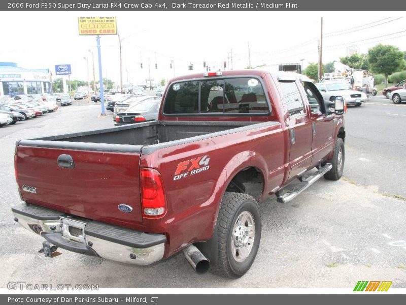 Dark Toreador Red Metallic / Medium Flint 2006 Ford F350 Super Duty Lariat FX4 Crew Cab 4x4