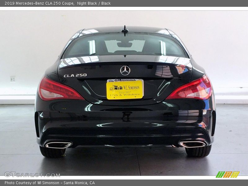 Night Black / Black 2019 Mercedes-Benz CLA 250 Coupe