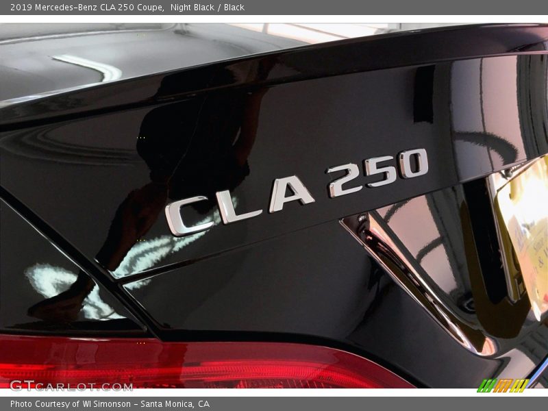 Night Black / Black 2019 Mercedes-Benz CLA 250 Coupe