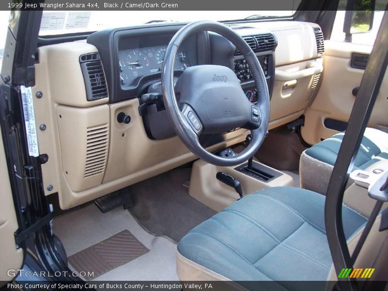 Black / Camel/Dark Green 1999 Jeep Wrangler Sahara 4x4