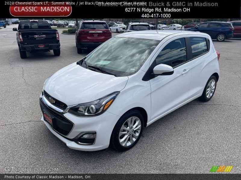 Summit White / Jet Black/Dark Anderson Silver Metallic 2020 Chevrolet Spark LT
