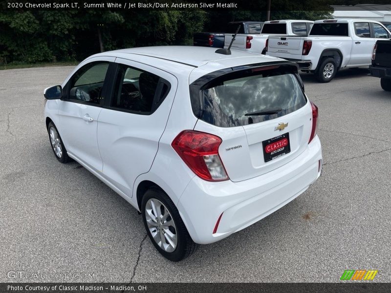 Summit White / Jet Black/Dark Anderson Silver Metallic 2020 Chevrolet Spark LT