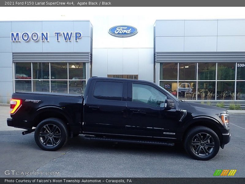 Agate Black / Black 2021 Ford F150 Lariat SuperCrew 4x4