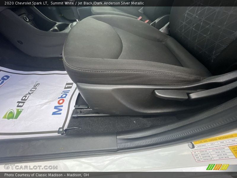 Summit White / Jet Black/Dark Anderson Silver Metallic 2020 Chevrolet Spark LT