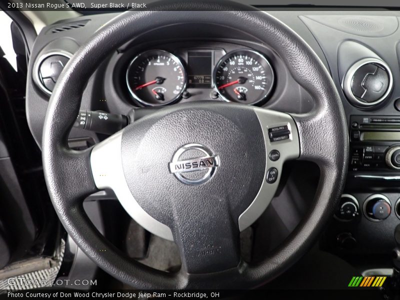Super Black / Black 2013 Nissan Rogue S AWD