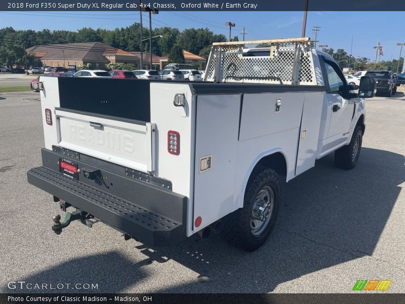 Oxford White / Earth Gray 2018 Ford F350 Super Duty XL Regular Cab 4x4 Chassis