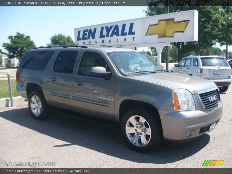 Steel Gray Metallic / Light Titanium 2007 GMC Yukon XL 1500 SLE 4x4