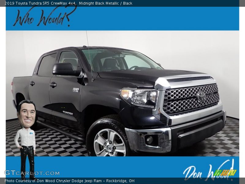 Midnight Black Metallic / Black 2019 Toyota Tundra SR5 CrewMax 4x4