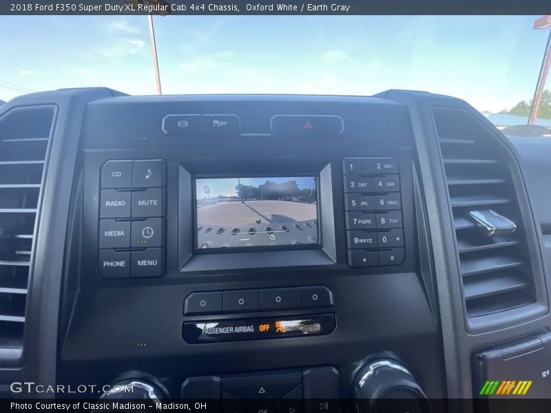 Oxford White / Earth Gray 2018 Ford F350 Super Duty XL Regular Cab 4x4 Chassis