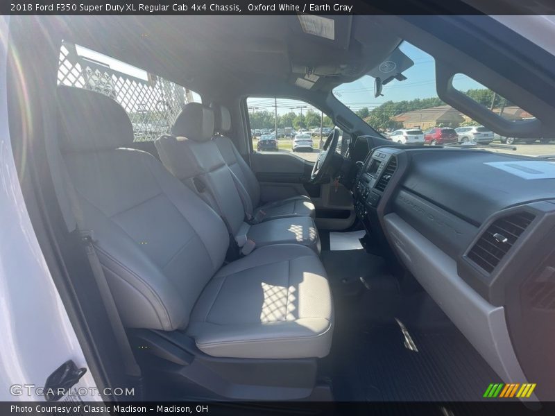 Oxford White / Earth Gray 2018 Ford F350 Super Duty XL Regular Cab 4x4 Chassis