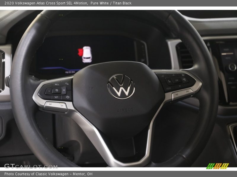 Pure White / Titan Black 2020 Volkswagen Atlas Cross Sport SEL 4Motion