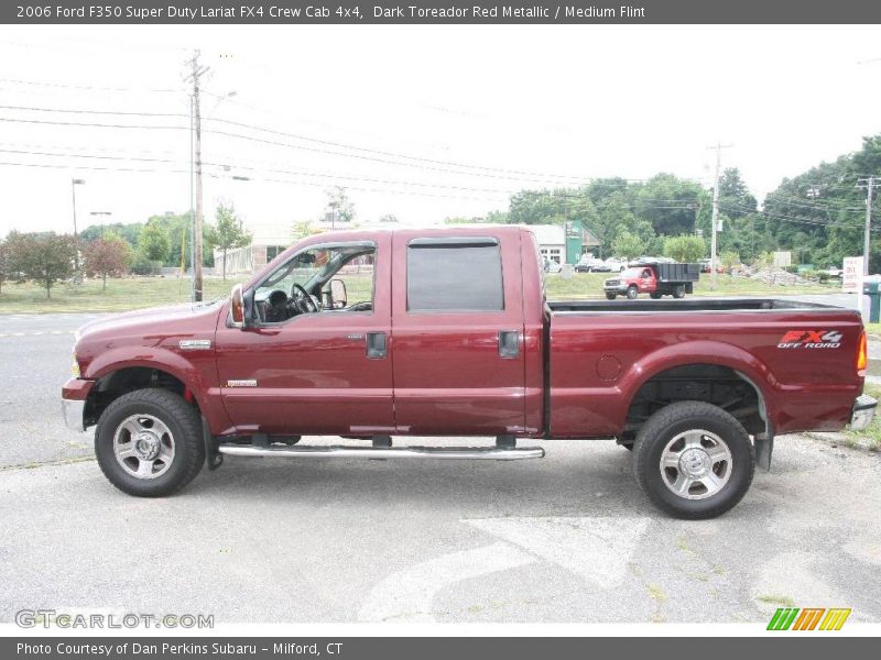 Dark Toreador Red Metallic / Medium Flint 2006 Ford F350 Super Duty Lariat FX4 Crew Cab 4x4