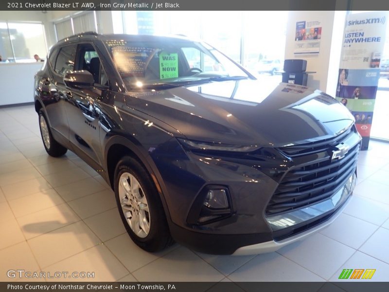 Iron Gray Metallic / Jet Black 2021 Chevrolet Blazer LT AWD