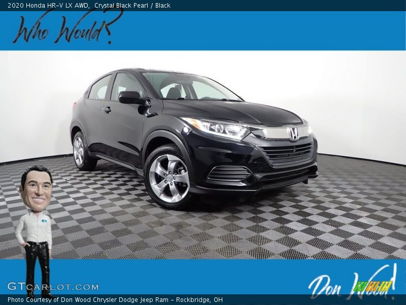 Crystal Black Pearl / Black 2020 Honda HR-V LX AWD