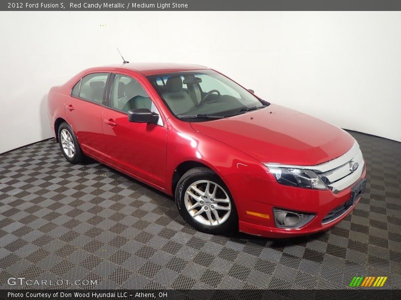Red Candy Metallic / Medium Light Stone 2012 Ford Fusion S