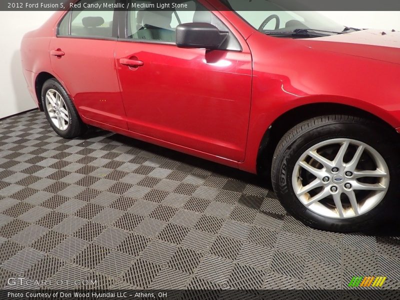 Red Candy Metallic / Medium Light Stone 2012 Ford Fusion S