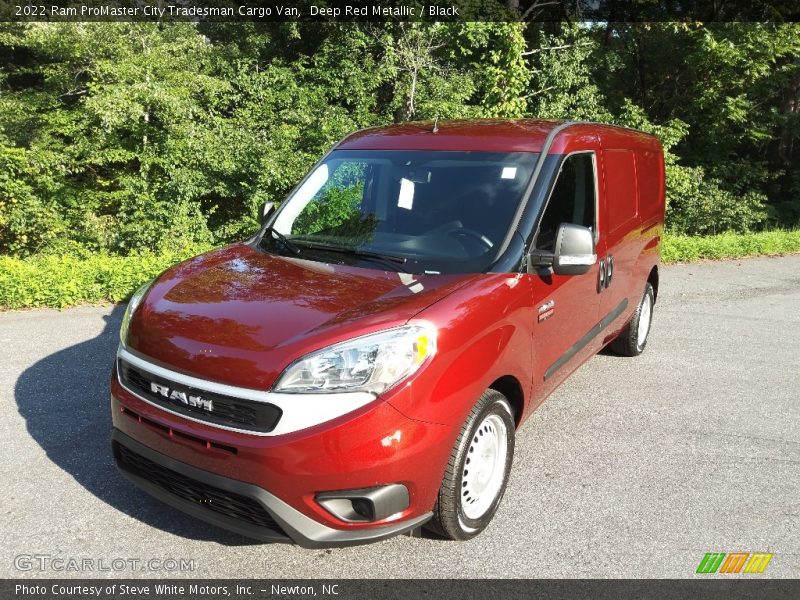 Deep Red Metallic / Black 2022 Ram ProMaster City Tradesman Cargo Van