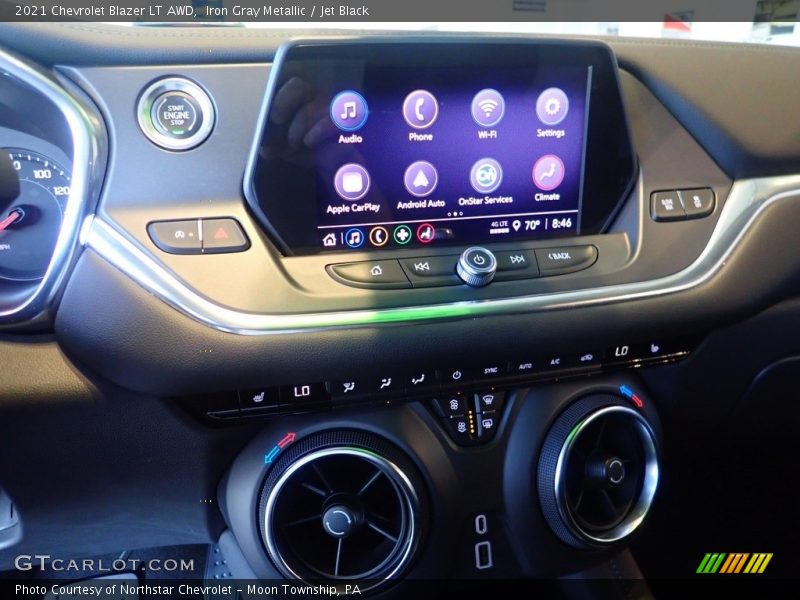 Iron Gray Metallic / Jet Black 2021 Chevrolet Blazer LT AWD