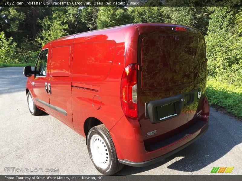 Deep Red Metallic / Black 2022 Ram ProMaster City Tradesman Cargo Van