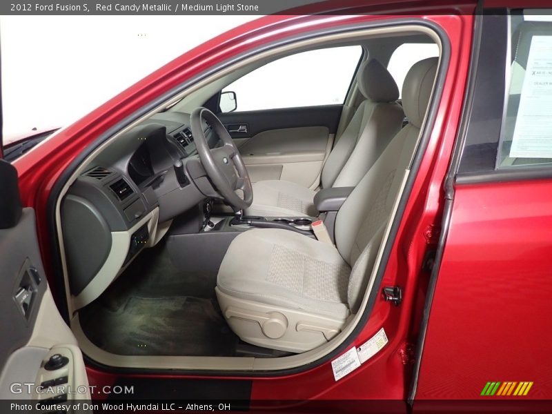 Red Candy Metallic / Medium Light Stone 2012 Ford Fusion S