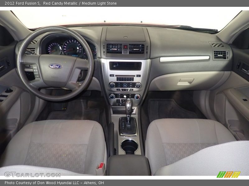 Red Candy Metallic / Medium Light Stone 2012 Ford Fusion S