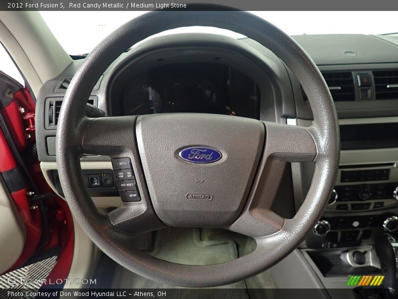 Red Candy Metallic / Medium Light Stone 2012 Ford Fusion S