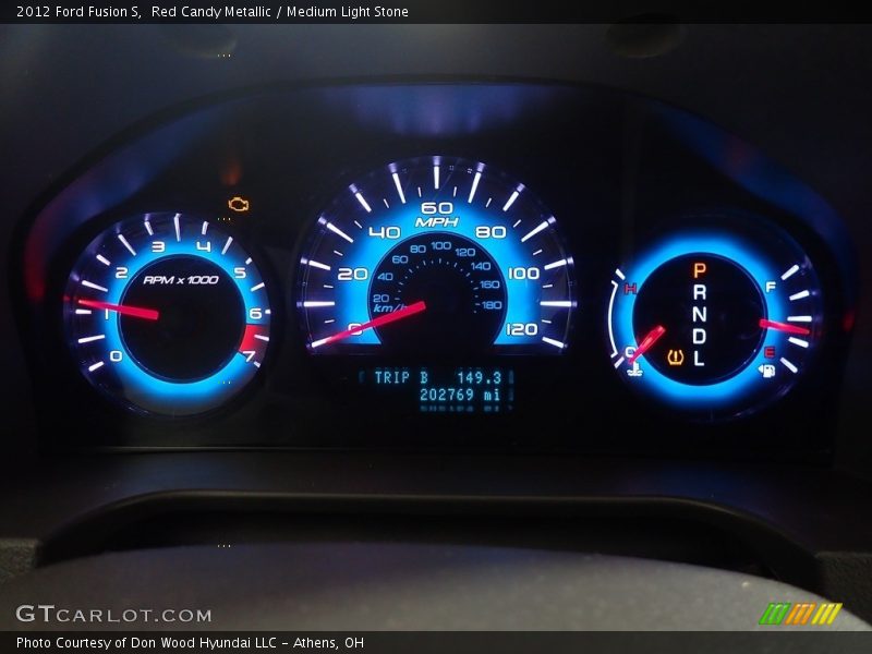 Red Candy Metallic / Medium Light Stone 2012 Ford Fusion S