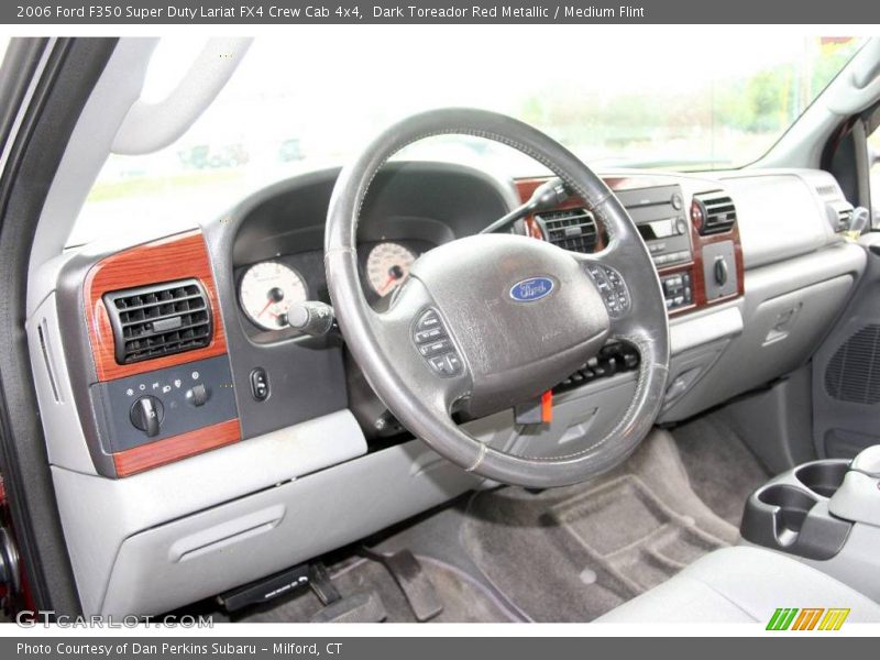 Dark Toreador Red Metallic / Medium Flint 2006 Ford F350 Super Duty Lariat FX4 Crew Cab 4x4