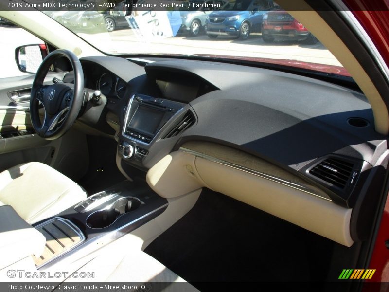 Performance Red Pearl / Parchment 2019 Acura MDX Technology SH-AWD