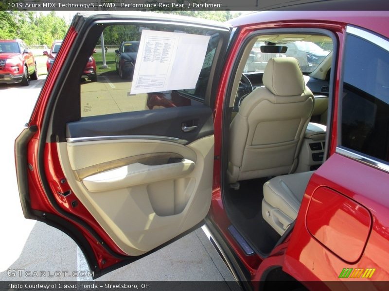 Performance Red Pearl / Parchment 2019 Acura MDX Technology SH-AWD