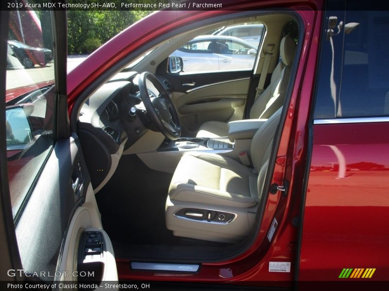 Performance Red Pearl / Parchment 2019 Acura MDX Technology SH-AWD