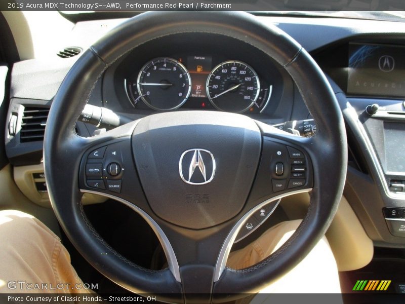 Performance Red Pearl / Parchment 2019 Acura MDX Technology SH-AWD