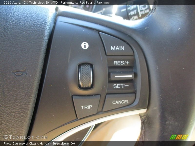 Performance Red Pearl / Parchment 2019 Acura MDX Technology SH-AWD