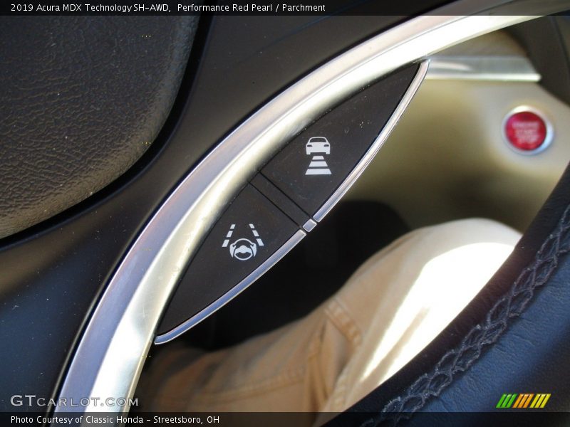Performance Red Pearl / Parchment 2019 Acura MDX Technology SH-AWD