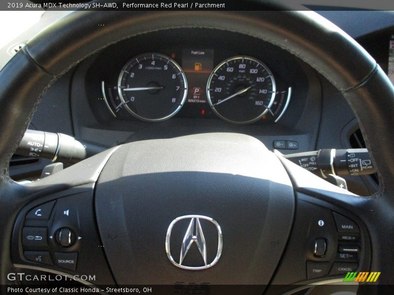 Performance Red Pearl / Parchment 2019 Acura MDX Technology SH-AWD