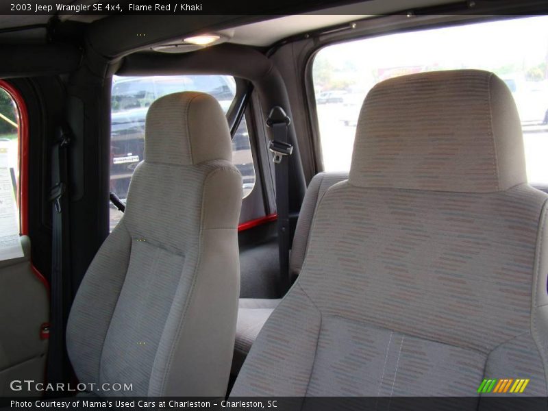Flame Red / Khaki 2003 Jeep Wrangler SE 4x4