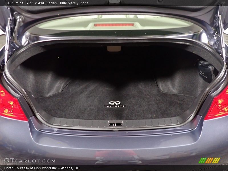  2012 G 25 x AWD Sedan Trunk